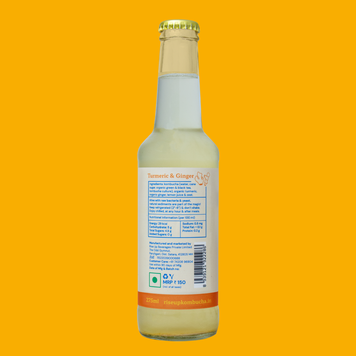 Turmeric Ginger Kombucha *Seasonal*