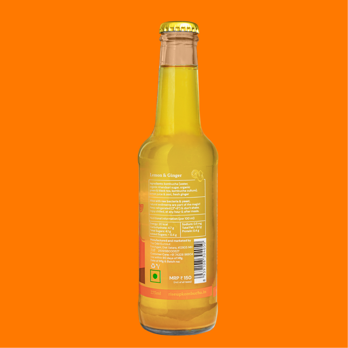 Lemon & Ginger Kombucha